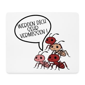 Abschiedsgeschenk Team Ameise - Mousepad (Querformat) - Weiß - Vorne