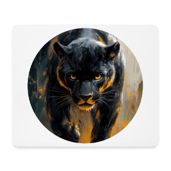 Design de Panthère noire - Mousepad (Querformat) - Weiß - Vorne