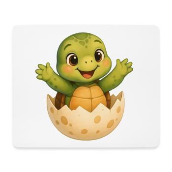 Small turtle hatching - Mouse Pad (horizontal) - white - Front