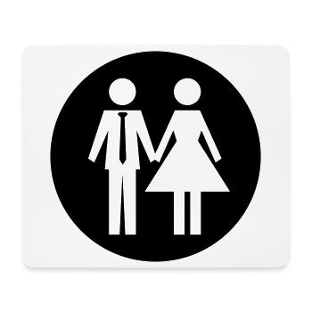 Couple Marriage Couple - Mouse Pad (horizontal) - white - Front