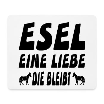 Esel - Mousepad (Querformat) - Weiß - Vorne