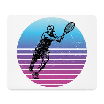 Idée cadeau pour un tennis avec tennis - Tapis de souris (format paysage) - blanc - Devant