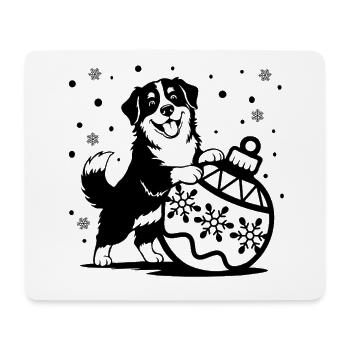Joyful Bernese Dog from Bombk - Mouse Pad (horizontal) - white - Front