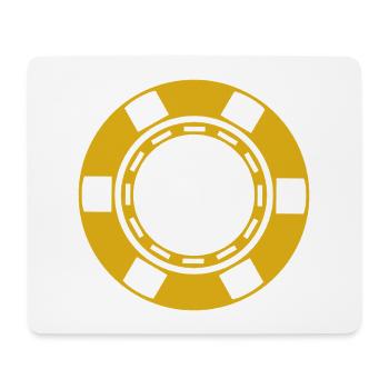 Casino coin - Mouse Pad (horizontal) - white - Front