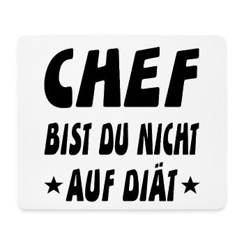 Chef - Mousepad (Querformat) - Weiß - Vorne