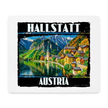 Hallstadt, Autriche - Tapis de souris (format paysage) - blanc - Devant