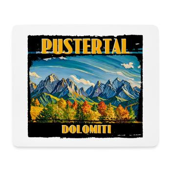 Val Pusteria Dolomites - Mouse Pad (horizontal) - white - Front