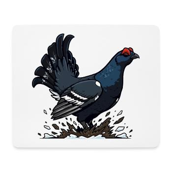 Black Grouse from the Wild Nature Collection - Mouse Pad (horizontal) - white - Front