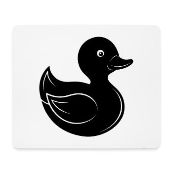 Canard en caoutchouc - Tapis de souris (format paysage) - blanc - Devant
