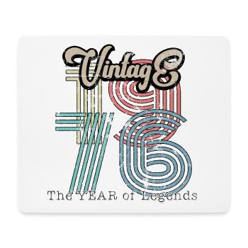 Vintage 1976 - Mousepad (Querformat) - Weiß - Vorne