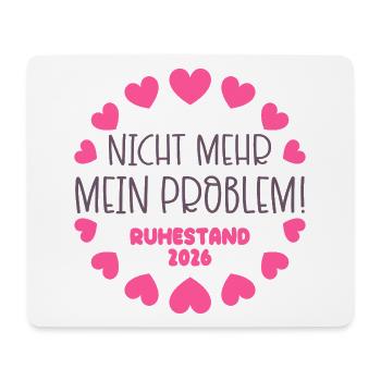 Ruhestand Rente 2026 - Mousepad (Querformat) - Weiß - Vorne