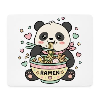 Kawaii Panda Ramen - Tapis de souris (format paysage) - blanc - Devant