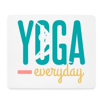 Yoga - Tapis de souris (format paysage) - blanc - Devant