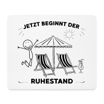 Eine Legende geht in den wohlverdienten Ruhestand - Mousepad (Querformat) - Weiß - Vorne
