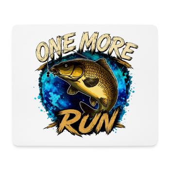 One More Run Karpfenfischen-Design - Mousepad (Querformat) - Weiß - Vorne