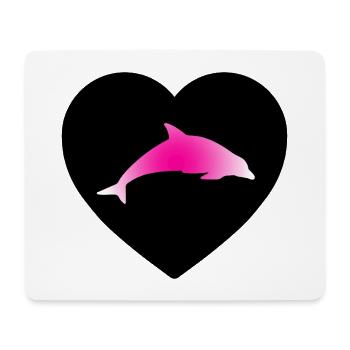 Delfin - Mousepad (Querformat) - Weiß - Vorne