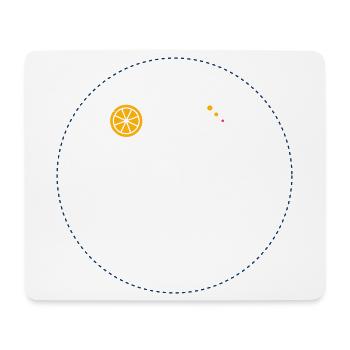 Citrus Orbit Print - Mouse Pad (horizontal) - white - Front