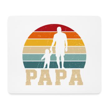 Vater und Sohn schenken Vater und Sohn Vater und Tochter - Mousepad (Querformat) - Weiß - Vorne