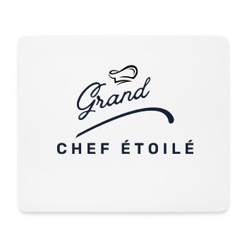 Grand chef étoilé chef de cuisine - Tapis de souris (format paysage) - blanc - Devant