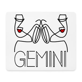 Geburtstags-Gemini-Frauen - Mousepad (Querformat) - Weiß - Vorne