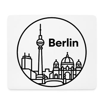 Berlin - Tapis de souris (format paysage) - blanc - Devant