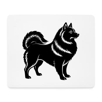 Japanischer Spitz - Mousepad (Querformat) - Weiß - Vorne