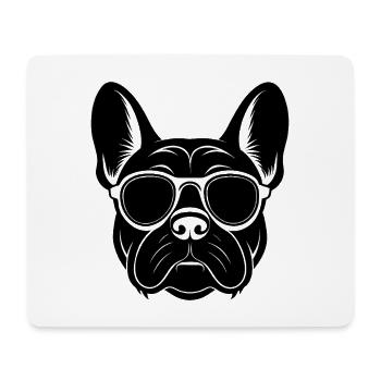 Französischer Bulldogge - Mousepad (Querformat) - Weiß - Vorne