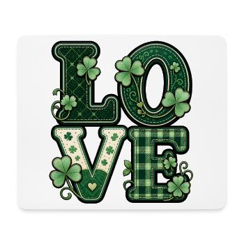 Love St Patrick's Day - Mouse Pad (horizontal) - white - Front