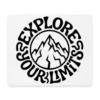 Bergsteigen - Mousepad (Querformat) - Weiß - Vorne