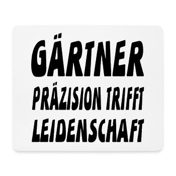 Gärtner - Mousepad (Querformat) - Weiß - Vorne