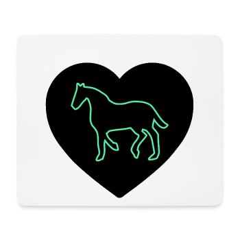 Pferde - Mousepad (Querformat) - Weiß - Vorne