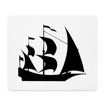 Segeln - Mousepad (Querformat) - Weiß - Vorne
