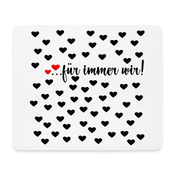 Liebe Für Immer - Mousepad (Querformat) - Weiß - Vorne