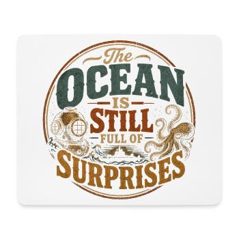 Der Ozean steckt voller Geheimnisse - Mousepad (Querformat) - Weiß - Vorne