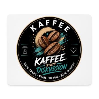 Kaffee Diskussion - modern - Mousepad (Querformat) - Weiß - Vorne