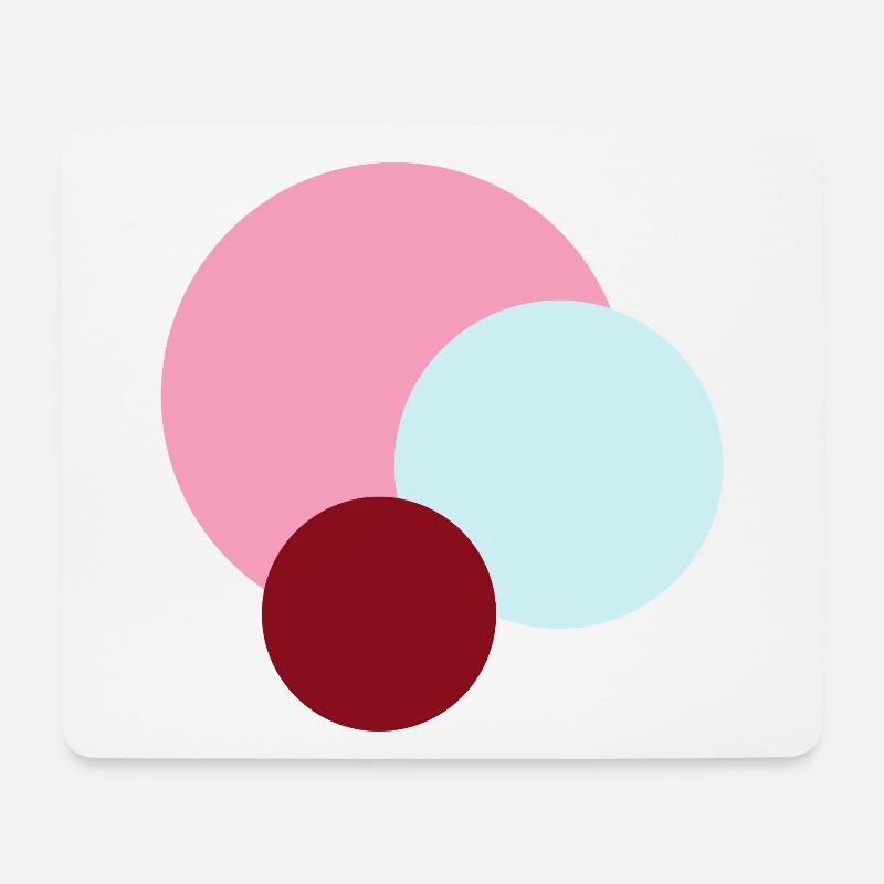 Planets in Pink Universe - Mouse Pad (horizontal) - white