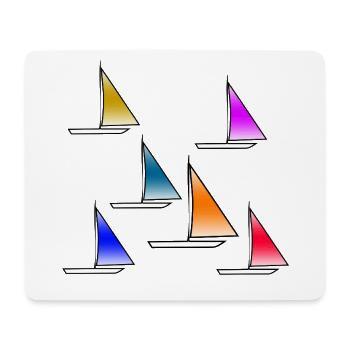 Segeln - Mousepad (Querformat) - Weiß - Vorne