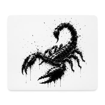 Art de projections de scorpion noir - Tapis de souris (format paysage) - blanc - Devant