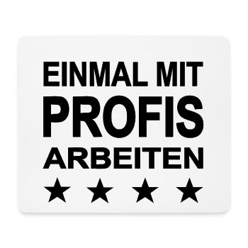 Arbeiten - Mousepad (Querformat) - Weiß - Vorne