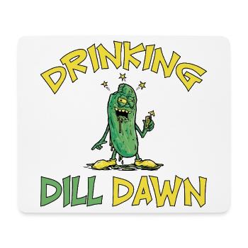 Drinking Dill Dawn Betrunkene Gurke Dillgurke - Mousepad (Querformat) - Weiß - Vorne
