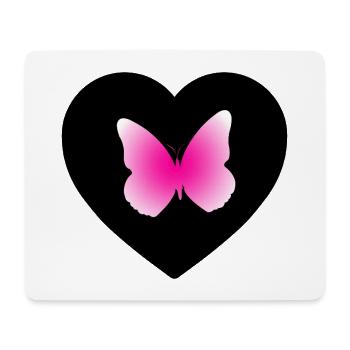 Butterfly - Mouse Pad (horizontal) - white - Front