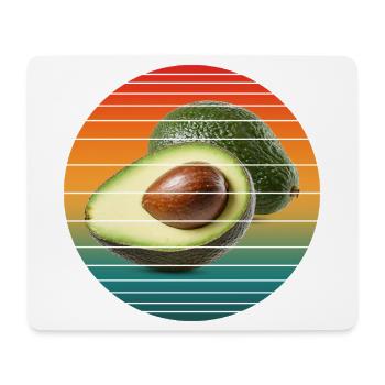 Avocadofrucht - Mousepad (Querformat) - Weiß - Vorne