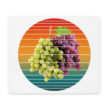 Traubenfrüchte - Mousepad (Querformat) - Weiß - Vorne