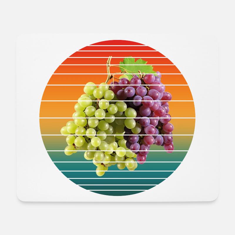 grape fruits - Mouse Pad (horizontal) - white
