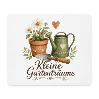 Kleine Gartenträume - Mousepad (Querformat) - Weiß - Vorne