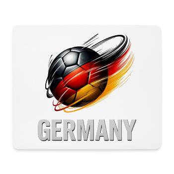 Germany Flame Kick Football - Mouse Pad (horizontal) - white - Front