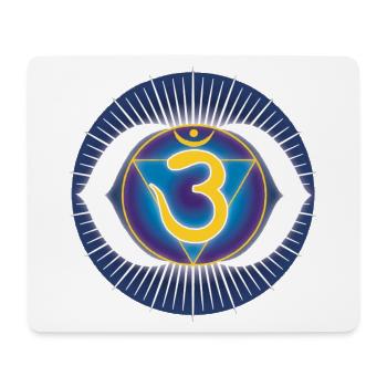Ajna brow chakra - Mouse Pad (horizontal) - white - Front
