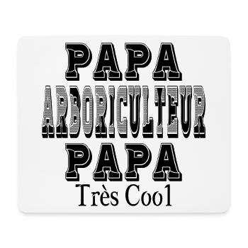 Papa Arboriculteur Papa Très Cool - Tapis de souris (format paysage) - blanc - Devant