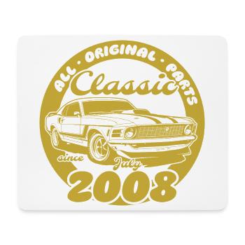 18th Birthday - Classic Musclecar 07/2008 - Mouse Pad (horizontal) - white - Front