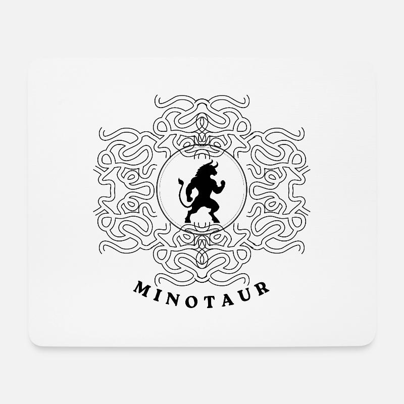 Minotaurus - Mousepad (Querformat) - Weiß